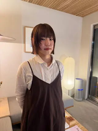 ショート ボブパーマ🥣KON コンナツミのヘアスタイル