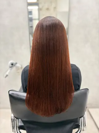 ロング カラー 梅雨対策すぐ巻ける ☔️縮毛矯正勝倉　麗のヘアスタイル