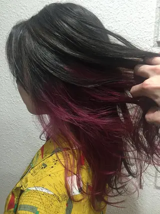 ロング カラー パーマ ヘアアレンジ メンズ キッズ ネイル マツエク・マツパ 新宿/髪質改善/ 美髪矯正✨浅江通友のヘアスタイル
