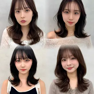 セミロング レイヤー/顔まわり/ 増子 美沙希🍀🫧のヘアスタイル