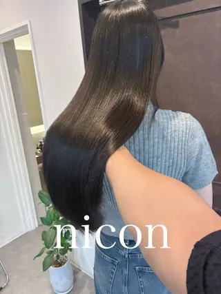 ロング 髪質改善 髪質改善カラーのヘアスタイル