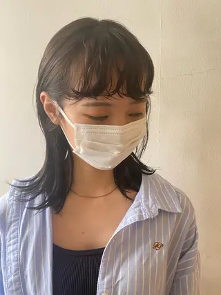 セミロング パーマ フレンチボブパーマ Yuukiのヘアスタイル