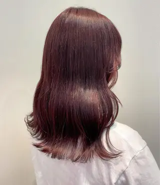 セミロング カラー mir MIYUのヘアスタイル