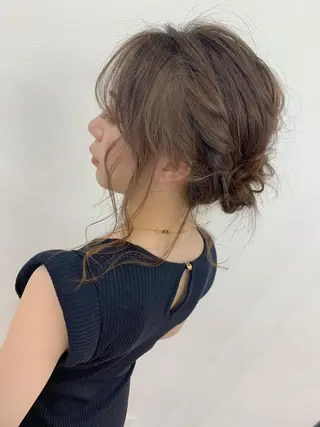 ヘアアレンジ 透明感♡︎♡︎ 佐々木早苗のヘアスタイル