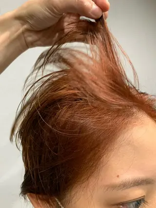 ショート カラー ボブパーマコテ巻き風 パーマNo1深江秀平のヘアスタイル
