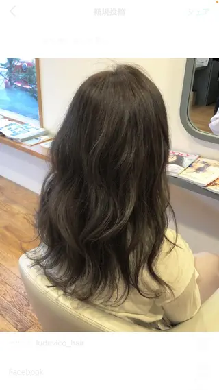 ロング カラー ヘアアレンジ 永井 亜実のヘアスタイル