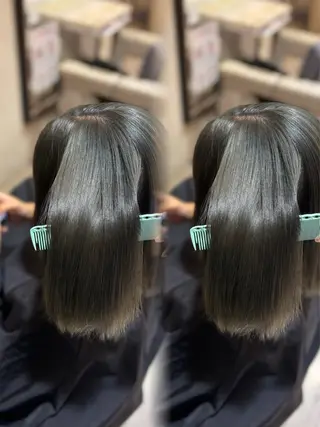ミディアム 杉本 奈々美のヘアスタイル