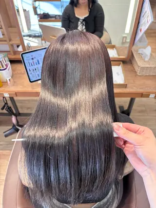 ロング 髪質改善/縮毛矯正 透明感カラー/スバルのヘアスタイル