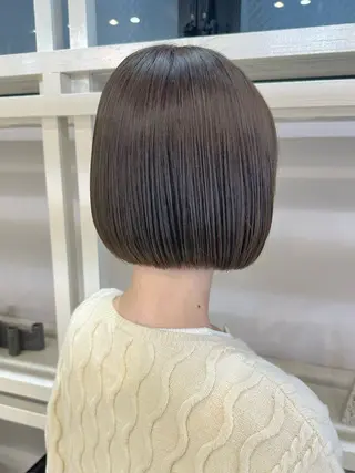ショート カラー 透明感カラー/ボブ /佐藤伶のヘアスタイル