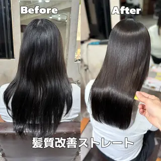 セミロング 若命燿史/レイヤー 縮毛矯正/髪質改善のヘアスタイル