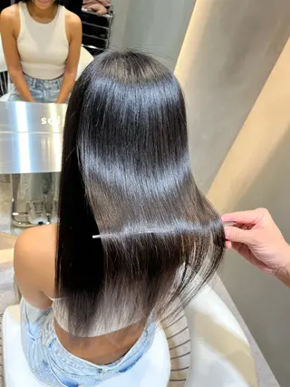 ロング カラー 八幡 空乃のヘアスタイル