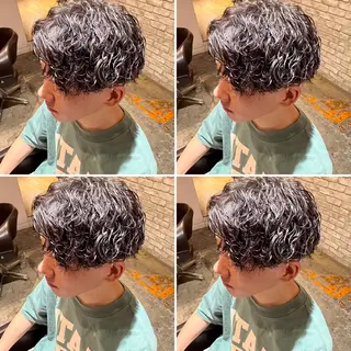 カラー パーマ メンズ メンズパーマ特化 望月謙二郎のヘアスタイル