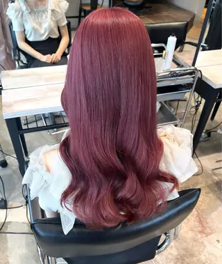 ロング カラー 韓国風レイヤーカット 🍒サンジキ アカリのヘアスタイル