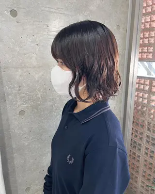 ショート パーマ ボブパーマコテ巻き風 パーマNo1深江秀平のヘアスタイル