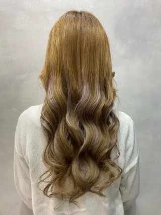 ロング カラー ヘアアレンジ FAAM Tsuneのヘアスタイル