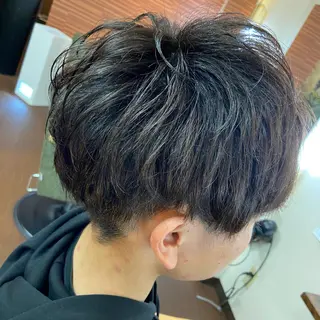 ショート カラー メンズ 💜推しインナー カラー/菊池柊真💜のヘアスタイル