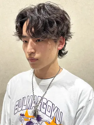 パーマ メンズ 中尾 碧斗のヘアスタイル