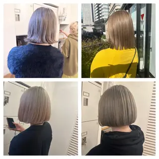 ショート カラー 髪質改善&ブリーチ 伊勢 祐一郎のヘアスタイル