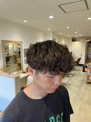 ショート メンズ 🌀メンズパーマ🌀 🐏丸山祐宇🐏のヘアスタイル