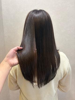 ロング カラー り このヘアスタイル