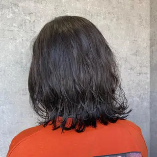 ミディアム カラー パーマ ヘアアレンジ 🤍透明感カラー🤍 Ryujiのヘアスタイル