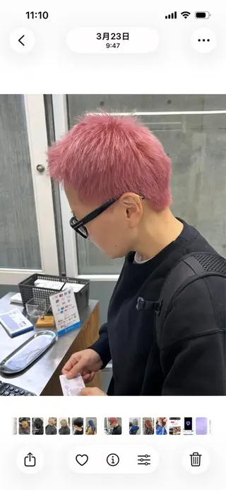 ショート カラー メンズ多数⚡ブリーチ 特化💚Acchonのヘアスタイル