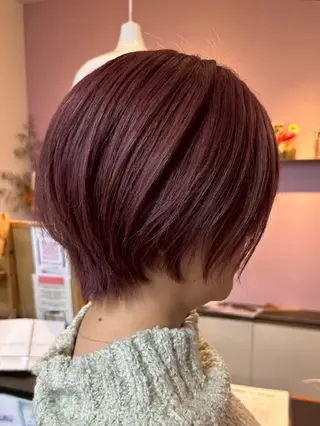 ショート 小顔/ショート/ 艶カラー 和家小梅のヘアスタイル