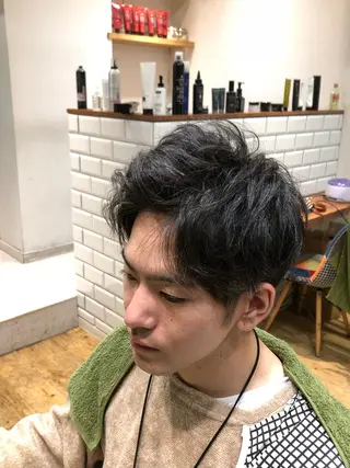 ショート メンズ メンズパーマ 堤　生智のヘアスタイル