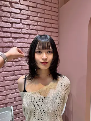 ミディアム 山本 望華のヘアスタイル