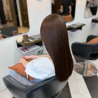 ロング カラー シモヤ ルカのヘアスタイル