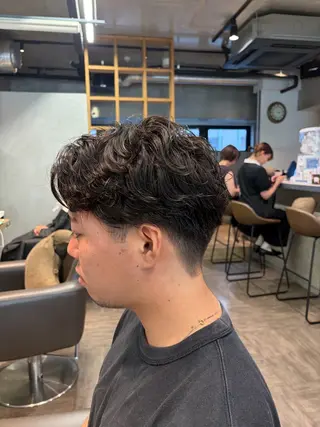 メンズ メンズカット パーマ飯野友喜のヘアスタイル