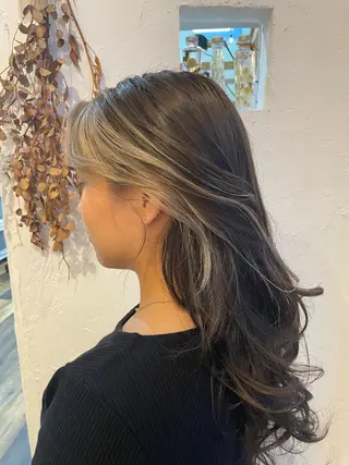 ロング カラー 🌸小掛🌸 豊橋外国人風カラーのヘアスタイル