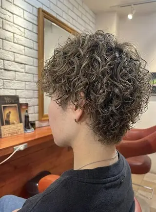ミディアム パーマ flencia 丸 和博|カットのヘアスタイル
