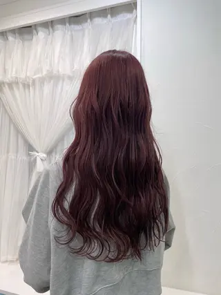 ロング カラー ネモトメイナ🌿 今月末で退職しますのヘアスタイル