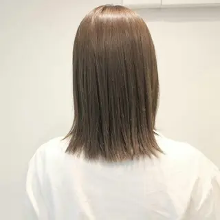 カラー クニモトハルナ ボブ/柔らかカラーのヘアスタイル