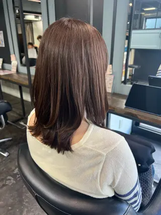 セミロング 💘札幌クロスパーマ 髪質改善💘rinaのヘアスタイル