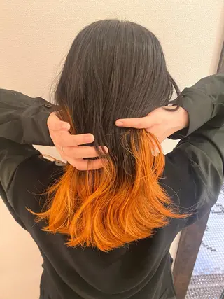 セミロング ネギシ アイナのヘアスタイル