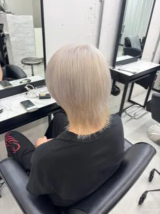ショート カラー エクステ/ハイトーン /モデル募集中🖤のヘアスタイル