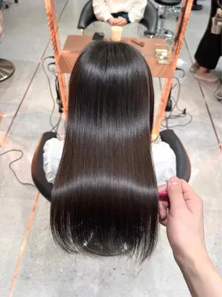 ロング カラー レイヤー🇰🇷小顔 見せ顔周り💕トモミのヘアスタイル