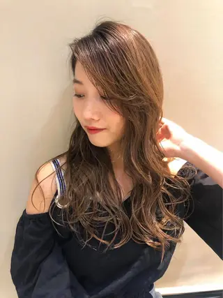 ロング カラー KAEDE🎀 縮毛矯正&パーマ特化のヘアスタイル