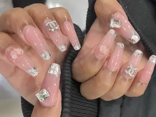 ネイル ki🍒🍒 ki ツルツルネイルのネイルデザイン