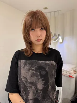 ミディアム 福岡美容室 KAITOのヘアスタイル