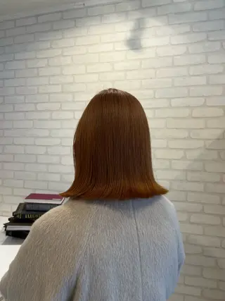ミディアム カラー 阿部 うららのヘアスタイル