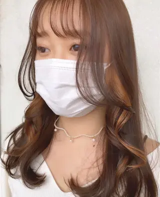 ロング PINQ ピンクのヘアスタイル