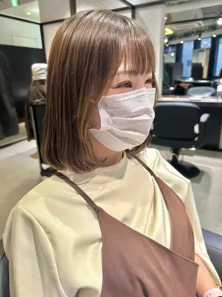 ミディアム カラー The Ect 江坂Kurumiのヘアスタイル