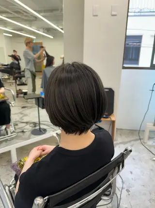 ショート ボブショート/岩崎 明生のヘアスタイル