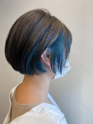 ショート カラー ハイトーン×似合わせ 🌱中川慎之介のヘアスタイル
