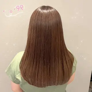 ロング カラー 顔周り/ガーリー /ヘアメ/あつはのヘアスタイル