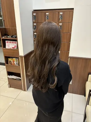 ロング カラー メンズパーマ 渡辺将功のヘアスタイル