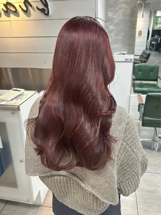 ロング レイヤー/艶髪カラー 森本くるみのヘアスタイル